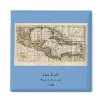 1790 Map of The West Indies by Dilly and Robinson