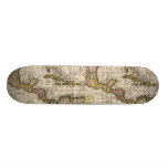 1790 Map of The West Indies by Dilly and Robinson Skateboard Deck