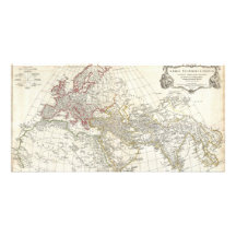1794 Anville Map of the Ancient World Photo Card