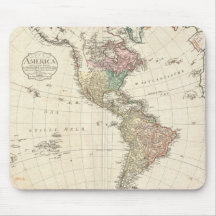 1796 Mannert Map of North and South America Mouse Pad