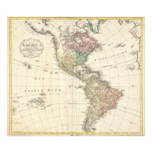 1796 Mannert Map of North and South America Photo Print