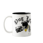 $17.95 Two Tone Coffee Mug Pug Life