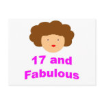 17 and Fabulous! Postcard