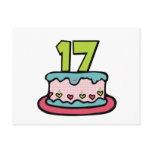 17 Year Old Birthday Cake Post Cards