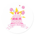 17 Year Old Birthday Cake Stickers