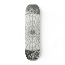 17th Century Anemographic Wind Rose Chart Skate Board Deck