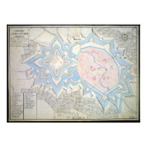 17th Century Map of Coesfeld Ludgerusburg Germany Photo