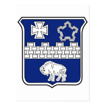 17th Infantry Regiment Military Patch Post Card