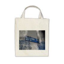 1800 North Berendo St Sign Canvas Bags