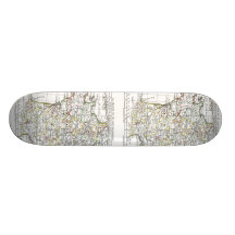 1806 Map - La France en 32 Gouvernements Skate Board