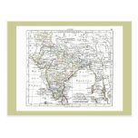 1806 Map - L'Inde Postcard
