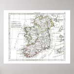 1806 Map - L'Irlande Posters