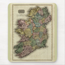 1813 Ireland Map by John Pinkerton Mousepad