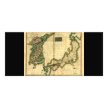 1815 Map of Korea and Japan Personalized Rack Card