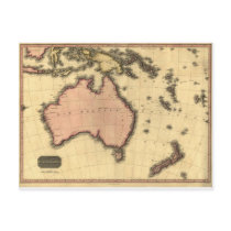 1818 Australasia  Map - Australia, New Zealand