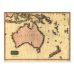 1818 Australasia  Map - Australia, New Zealand Postcards