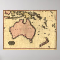 1818 Australasia  Map - Australia, New Zealand