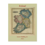 1823 Ireland map by Lucas Fielding Jr