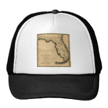 1823 Map of Florida Mesh Hat
