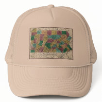 1829 Pennsylvania Map Hats