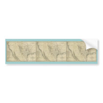 1844  Map of Texas and the Countries Adjacent Bumper Sticker