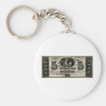 1850 New Orleans Five Dollar Note Keychain