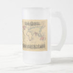 1850’s Map of British Empire Throughout the World Mugs