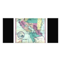 1856 Government Map of Nicaragua by A.H. Jocelyn Rack Card
