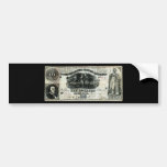 1861 Confederate Ten Dollar Note Bumper Stickers