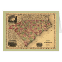 1861 North Carolina and South Carolina Map