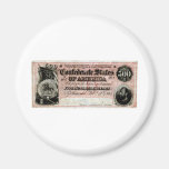 1864 Confederate Five Hundred Dollar Note Fridge Magnet