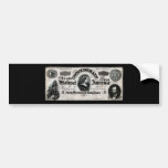 1864 Confederate One Hundred Dollar Note Bumper Sticker