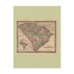 1865 South Carolina Map Post Card