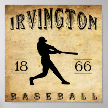 1866 Irvington New Jersey Baseball Posters