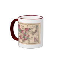 1868 Map - Johnson's China and Japan Mugs