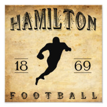 1869 Hamilton Ontario Canada Football Photo Art