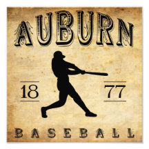 1877 Auburn New York Baseball Photo Art