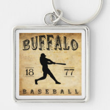 1877 Buffalo New York Baseball Keychains