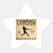 1877 London Ontario Canada Baseball Sticker