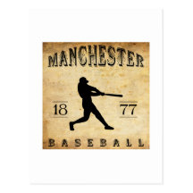1877 Manchester New Hampshire Baseball Post Card