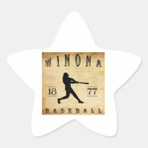 1877 Winona Minnesota Baseball Stickers