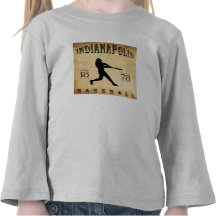 1878 Indianapolis Indiana Baseball Tees