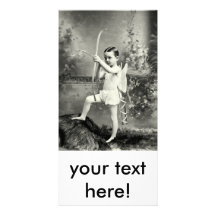 1880 Cupid at Work Photo Card Template