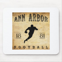 1881 Ann Arbor Michigan Football Mouse Pad