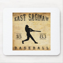 1883 East Saginaw Michigan Baseball Mouse Pad