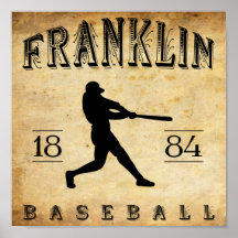 1884 Franklin Pennsylvania Baseball Print