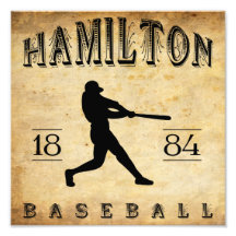 1884 Hamilton Ohio Baseball Photographic Print