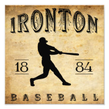 1884 Ironton Ohio Baseball Photo Print