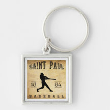 1884 Saint Paul Minnesota Baseball Keychains
