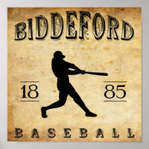 1885 Biddeford Maine Baseball Print